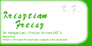 krisztian freisz business card